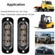 thumbnail image 4 of 4 x, luces estroboscópicas de emergencia delgadas de 12-24 V - 4 LED intermitentes para camiones, motocicletas, coches, amarillo, 4 of 5