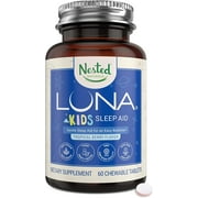 Nested Naturals Luna Kids Herbal Sleep Aid for Children and  Melatonin Sensitive Adults