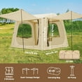 thumbnail image 5 of Slsy Inflatable Tent with Pump, Inflatable Tent for Camping 6~8 People Large Blow Up Air Tents House, Waterproof Luxury Glamping Tent with Mesh & Stove Jack, 5 of 9