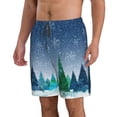 thumbnail image 2 of Salouo Christmas Trees Pattern Swim Trunks for Men,Men's Hawaiian Bathing Suit Swimsuits Quick Dry Swimming Board Shorts Beach Shorts with Pockets-3X-Large, 2 of 6