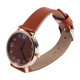 thumbnail image 1 of EeaseMX Reloj informal de cuarzo con correa de piel sintética para mujer (marrón), 1 of 7