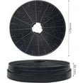 thumbnail image 2 of 2x Extractor Hood Filter, Ø175 mm Activated Carbon Filter Kitchen Extractor Air Recirculation Replacement Recirculation Filter for Respekta Miz0031, Klarstein, Pkm Co4, 2 of 3