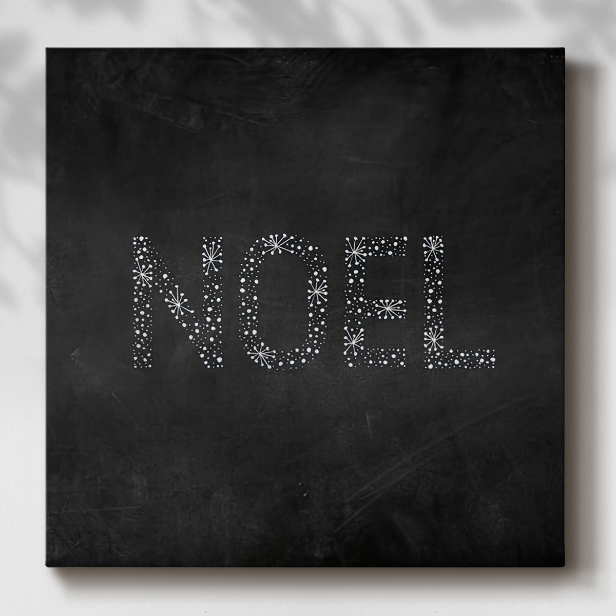 Noel Starburst - Dark Gray- Gallery Wrapped Canvas