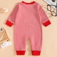 thumbnail image 4 of larppty Newborn Baby Boy Fall Outfit Long Sleeve Jumpsuit | Letter Embroidery, Crewneck,One Piece Clothes for Baby Boys, 4 of 5