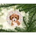 thumbnail image 2 of Doodle Tricolor #2 Christmas Ceramic Ornament 2.8 in x 2.8 in, 2 of 3