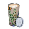thumbnail image 2 of BCIIG Flowers Butterfly 20oz Stainless Steel Car Tumbler with Straw - Push-pull Cup Lid Easy to Use 20oz, 2 of 7