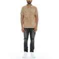 thumbnail image 4 of Version Couture Mens Collar Polo Shirt Casual Designer Greek Printed Pattern Top, 4 of 5