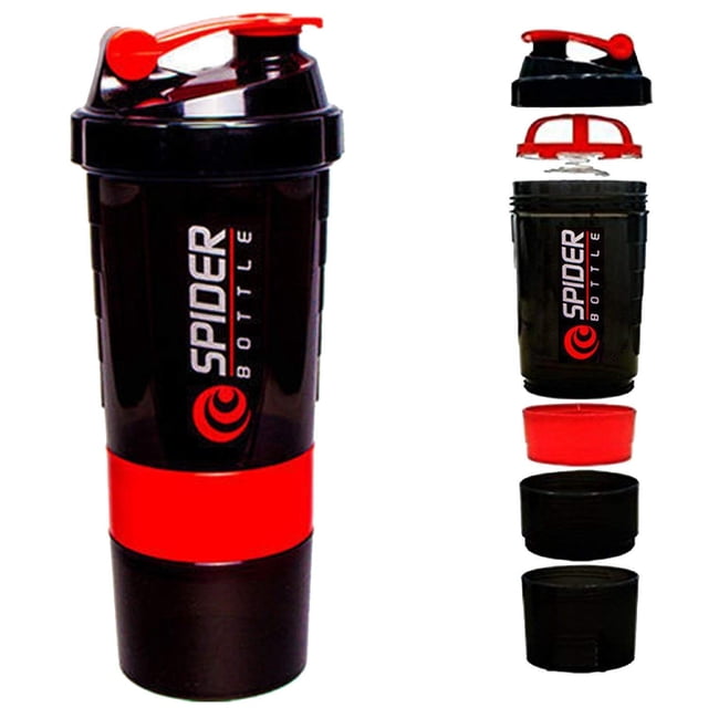 Botella Gadgetbucket Spider Shaker 500 ml sin BPA