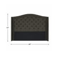 thumbnail image 5 of Lexicon Bryndle Queen Headboard with Button Tufted & Nailhead in Charcoal, 5 of 5