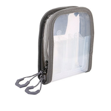 Portable Fishing Lures Bag for Lure Baits Clear Squid Jig Lure Hook Storage Case 6 Compartment Fishing Tackle Organizers