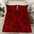 thumbnail image 2 of Manfei Boys Girls Hippie Damask Full Size Sheets 4-Piece,Exotic Style Breathable Bed Sheets,Traditional Floral Flower Lightweight Sheet Sets,Lightweight Room Decor, 2 of 7