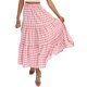 thumbnail image 1 of Txlixc Falda de verano para mujer Boho cintura elástica plisada línea A fluida falda larga de playa con bolsillos Txlixc  Moda, 1 of 7