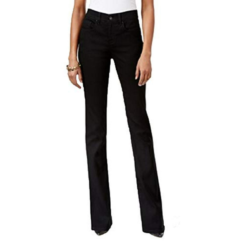 Style&Co Tummy-Control Bootcut Jeans (Noir, 10L) - Walmart.com ...