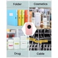 thumbnail image 4 of Label Maker D30 2021 Portable Wireless Connection Label Printer Tape Included Multiple Templates Available for Phone Tablet Compatible with Phomemo D30 iOS&Android-Pink, 4 of 5
