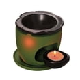 thumbnail image 4 of Quemador de aceite, calentador de cerámica, quemador de cera perfumada para meditación, cocina, dormitorio, sala de Yoga, 4 of 7