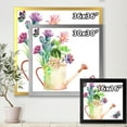 thumbnail image 4 of Succulents In Old Watering Can With Butterfly 36 in x 36 in Framed Painting Canvas Art Print, by Designart, 4 of 4