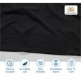 thumbnail image 4 of Casa Platino Split King Size Bed Sheets Set - Washed Ultra-Soft Microfiber Split King Bed Sheets - Extra Soft - 5 Piece Set - Bedding Sheets & Pillowcases, Split King-Black, 4 of 9