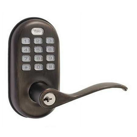 Yale Residential Real Living Push Button Lever Lock with Z-Wave