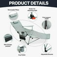 thumbnail image 4 of 2-in-1 Reclining Camping Chair with Footrest, 4 of 6