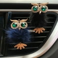 thumbnail image 6 of Walbest Car Diffuser Vent Clip, 1 Pack Owl Cute Car Air Freshener,Bling Crystal Car Air Vent Clip Charms Car fresheners for Women, Pink, 6 of 7
