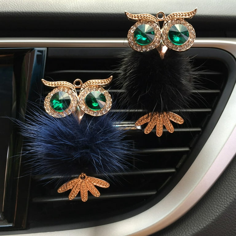 2 Pack Car Air Vent Clip Charms, Crystal Car Diffuser Vent Clip, Rhinestone  Oil Diffuser Vent Clip, Car Fresheners For Women