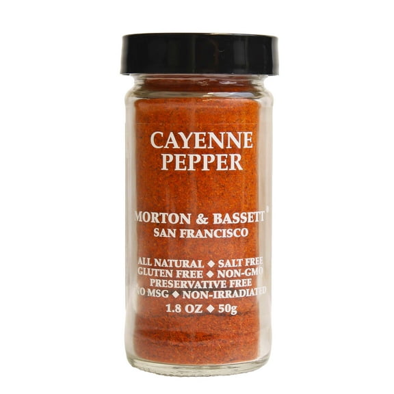 Morton & Bassett Cayenne Pepper, 1.8 oz – Single Spice