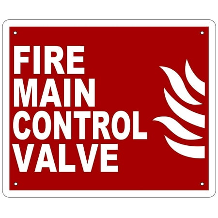 

Fire Main Control Valve Fire SIGN ( ALUMINIUM RUST FREE 10X12 )