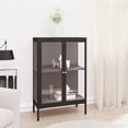 thumbnail image 5 of vidaXL Sideboard Storage Side Table for Living Room Bedroom Steel and Glass, 5 of 31