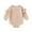 Beige, variant on Baby Girls One-Pieces Knit Sweater Bubble Oversized Solid Color Crew Neck Sweatshirt Cute Fall Clothing Activewear