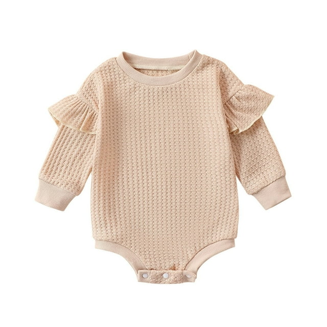 Chandail Tricoté Garçon Fille Combinaison à Bulles Surdimensionnée Col Rond Chandail en Molleton Combinaison Mignonne Tenues d'Automne Vêtements