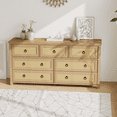 thumbnail image 2 of Rattan Dresser for Bedroom, Modern Freestanding Wood Chest of Drawers for Hallway Living Room, 2 of 6