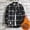 Black, variant on Patlollav Mens Coats Plus Size Plush Thick Warm Plaid Shirt Autumn/Winter Jacket
