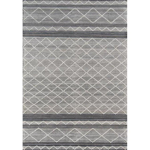 Momeni HERMOHRM-2GRY7999 Tapis Rectangle Touffeté à la Main de 7 Pi x 9 Pi - Gris