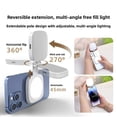 thumbnail image 4 of Magnetic Selfie Light for Phone,5 Led Mode with Mirror,Rechargeable Portable Fill Light for Photography/Conference/Vlog/Makeup, 4 of 10