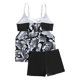 thumbnail image 4 of WILLBEST Trajes de Baño Mujer Con Falda Trajes de Baño Tankini Para Mujer Traje de Baño de Dos Piezas Con Tiras Tops Con Pantalones Cortos Traje de Baño de Playa Sexy de Talla Grande 1069, 4 of 8