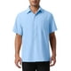 thumbnail image 5 of CAMISAS DE LINO PARA HOMBRE CORTAS DE MANGA, CON BOTONES, CASUAL, VERANO, HAWAIANAS, TALLA XL, AZUL, 5 of 5