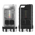 thumbnail image 2 of Mini Linterna LED, Linterna Llavero de 900 Lúmenes con Lámpara UV, 10 Modos, Base Magnética, IP65 a Prueba de Agua, para Acampar al Aire Libre [Clase de eficiencia energética G] Verde, 2 of 5
