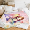thumbnail image 3 of Personalized Girls Blanket with Initial Name, Initial Blanket, 60 x 50 Inches Warm Soft Fuzzy Fairy Blanket for Kids, Fairy Lovers, Cozy Monogram Flannel Throw Blanket for Bed Sofa Room Decor, 3 of 6