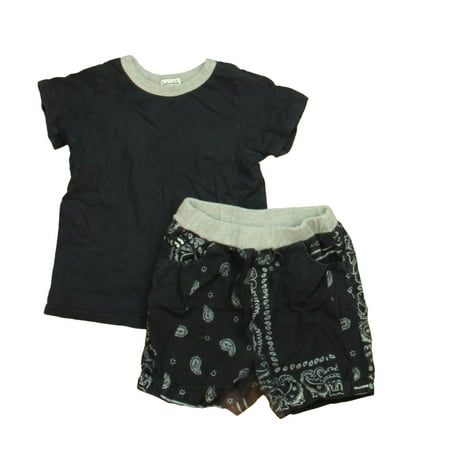 

Pre-owned Splendid Boys Navy | Gray Apparel Sets size: 12-18 Months