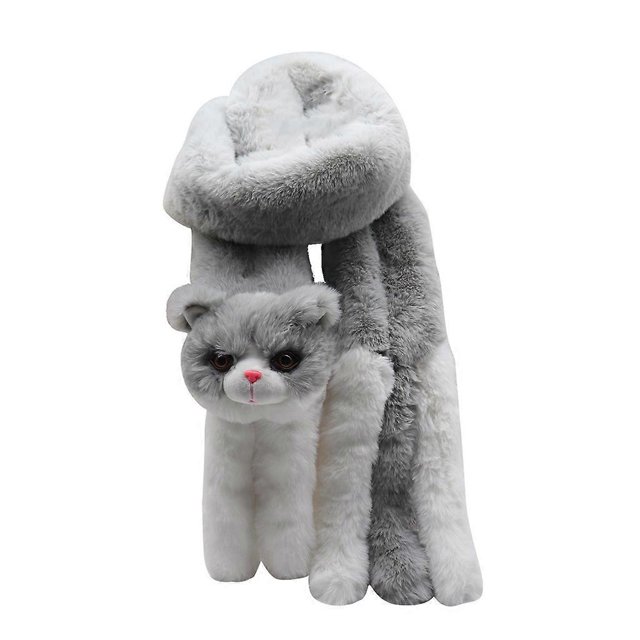 Trendy Women Plush Animals Shape Scarf with Panda Decor Winter Neck Warmer Children Muffler for Cold Weather Supplies