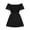 Black dress 01, variant on Karymi Summer Dress Elegant Off Shoulder Lace Ruffle Mini Dress, Elastic Waist Casual Flowy A-Line Party Dress Wedding Guest Dresses for Women