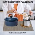 thumbnail image 4 of Tapete de mesa de 4 piezas, tapete de mesa resistente al calor, tapete de mesa de cocina, tapete lavable resistente al calor, para cena buffet de fiesta, 4 of 6