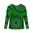 thumbnail image 4 of DDAPJ pyju Men's Novelty Henley Shirt 3D Optical Illusion Print Long Sleeve 4 Button T-Shirt Big and Tall Trendy Dizzy Graphic Tees Slim Casual Hipster Tee Tops on Clearance Green S, 4 of 5