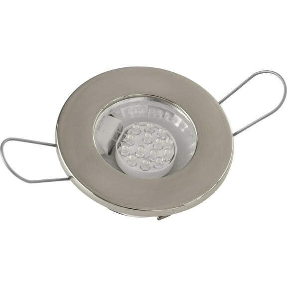 SeaDog 404230-3 Stainless and Gold-Plated Spring Mount LED Recessed Overhead Light with Clear Lens