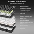 thumbnail image 4 of Aula F75-75 Wireless Mechanical Keyboard, Hot Swappable Custom Gaming Keyboard with Knob, BT5.0/2.4GHz/USB-C, RGB Backlit, Pre-lubed Reaper Switches, Double Shot PBT Keycaps, 4 of 10