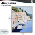 thumbnail image 4 of Stupell Industries Traditional Portofino Harbor View White Framed Giclee Art, 24 x 30, by The Prints Vibe, 4 of 8