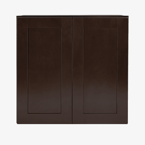 Design House Brookings Solid Wood Ready to Assemble Wall Kitchen Cabinet (30" x 12" x 36"), Espresso