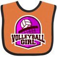 thumbnail image 3 of Inktastic Volleyball Girl Girls Baby Bib, 3 of 4
