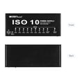 thumbnail image 4 of MOSKY Station d'Alimentation Portable pour Effets de Guitare ISO-10 10 Sorties DC Isolées & une Sortie USB 5V pour Effets de Guitare 9V 18V, 4 of 6