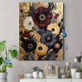 thumbnail image 4 of Gilded Floral Arrangement Textured Canvas Print, Suitable for Living Room, Bedroom, Office, Entryway, Dining Room, 4 of 8